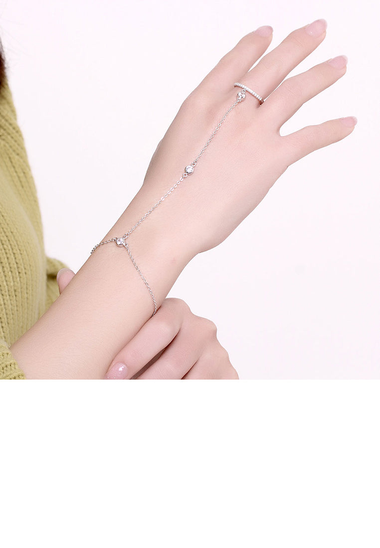 925 Sterling Silver Fashion Bracelet with Austrian Element Crystal