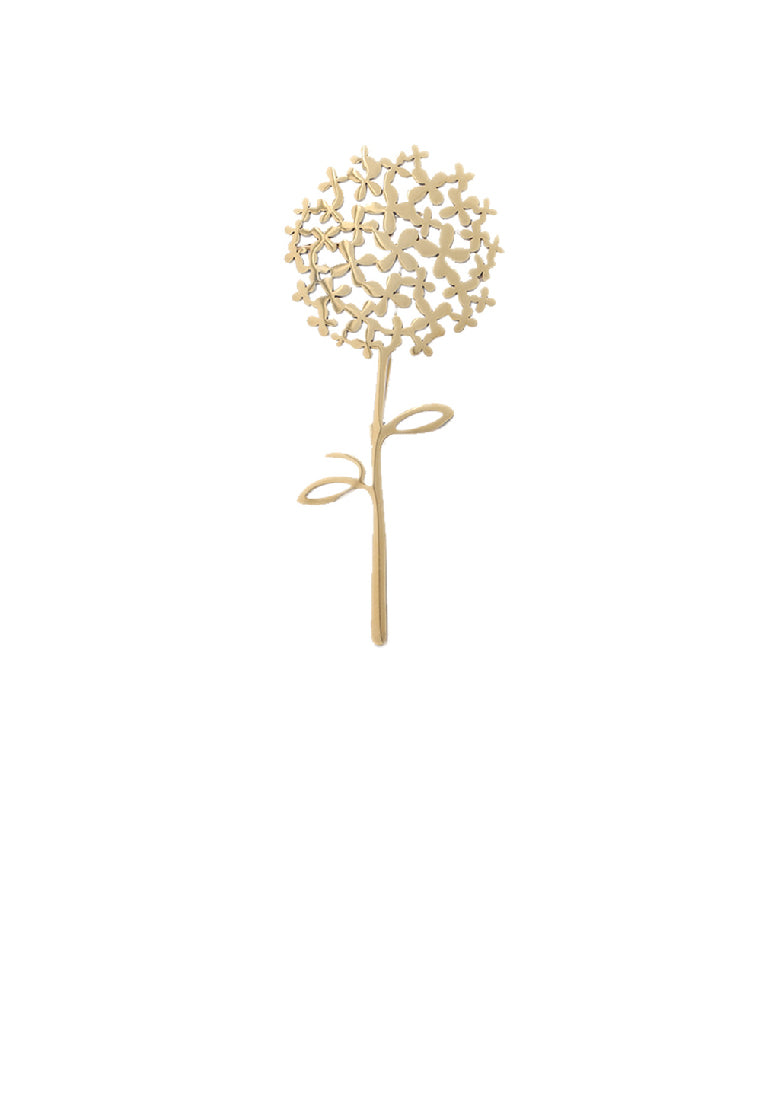 Simple Fashion Plated Gold Dandelion Brooch