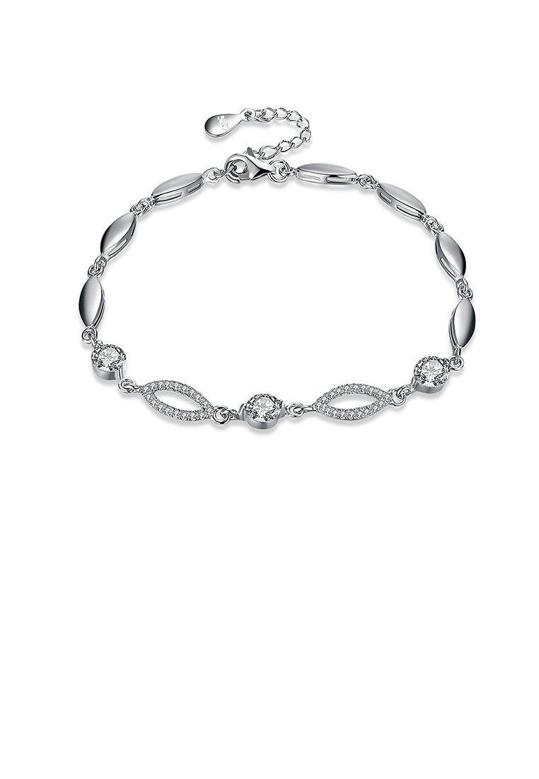 925 Sterling Silver Bracelet with Cubic Zircon