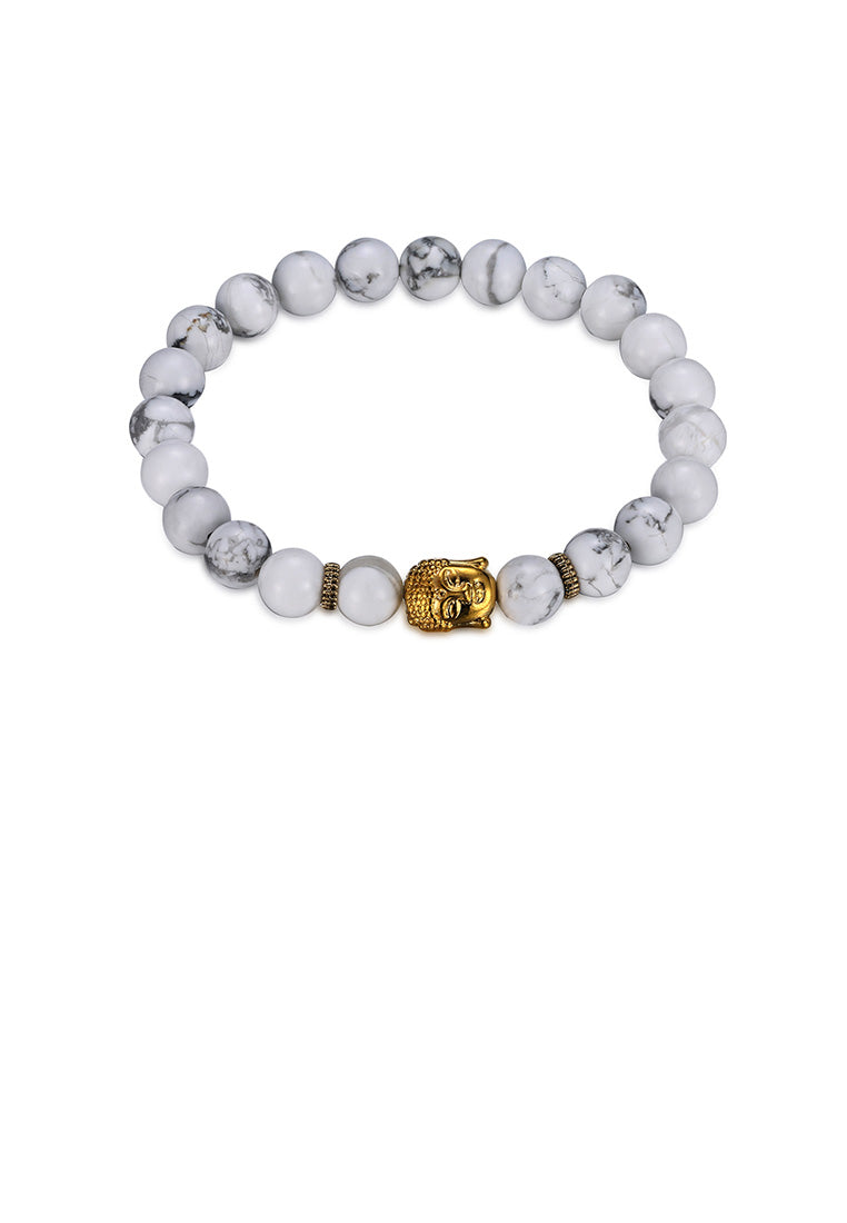 Fashion Elegant Golden Buddha Beaded Bracelet