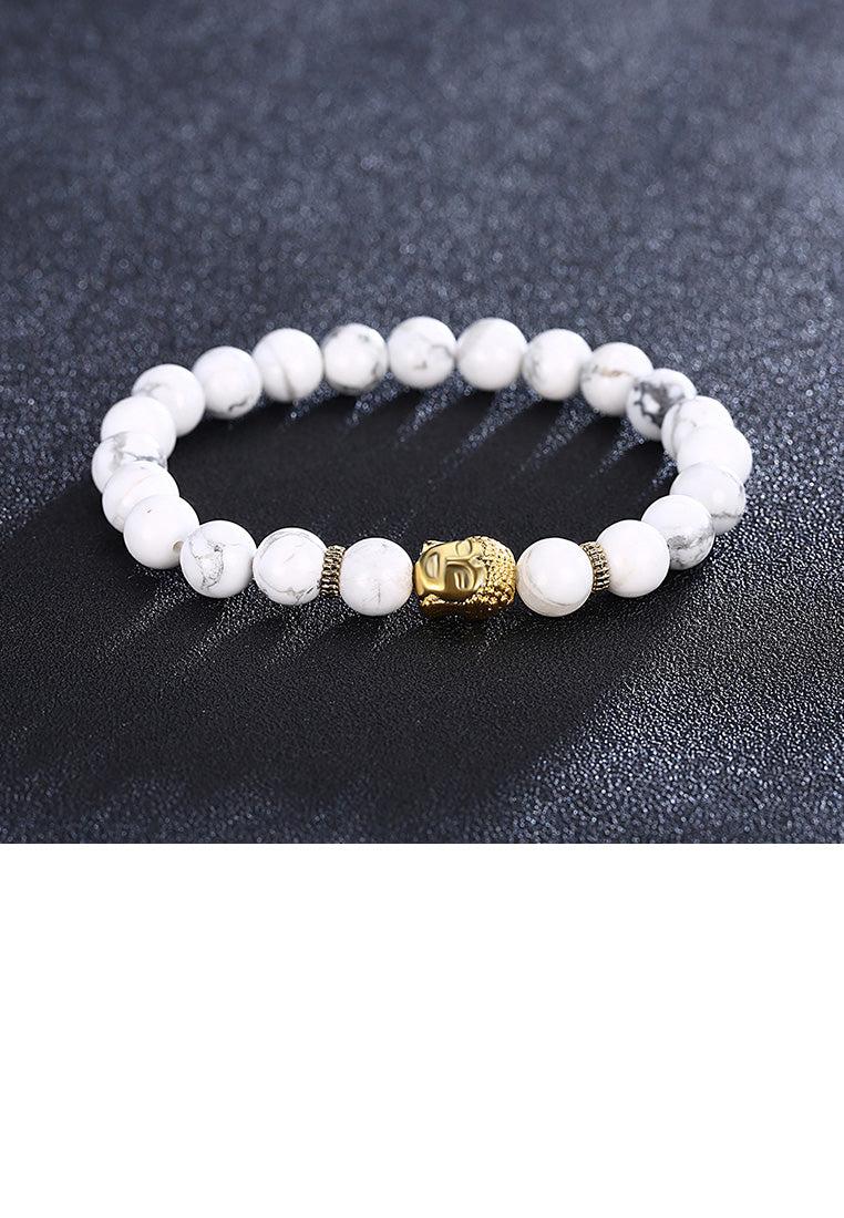 Fashion Elegant Golden Buddha Beaded Bracelet