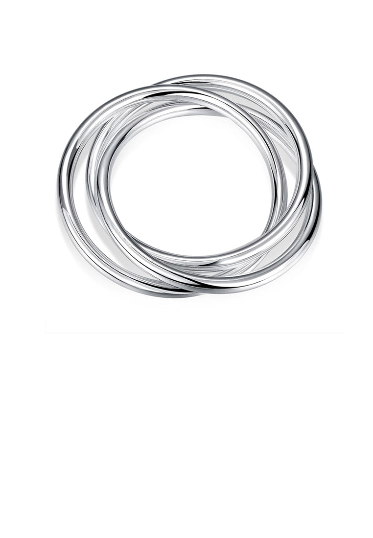 Fashion Geometric Three-layer Circle Bangle