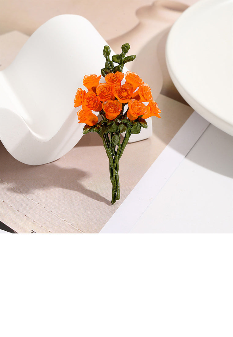 Fashion and Elegant Rose Bouquet Brooch