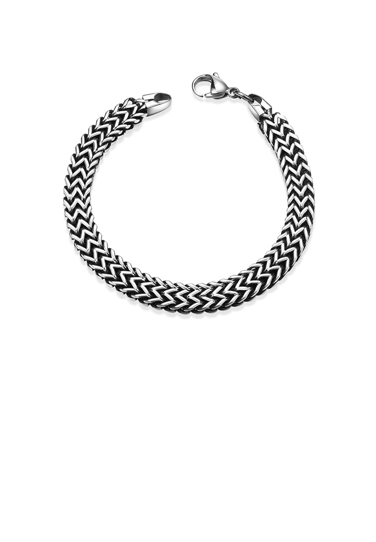 Fashion Simple Ancient Mayan 6mm 316L Stainless Steel Bracelet