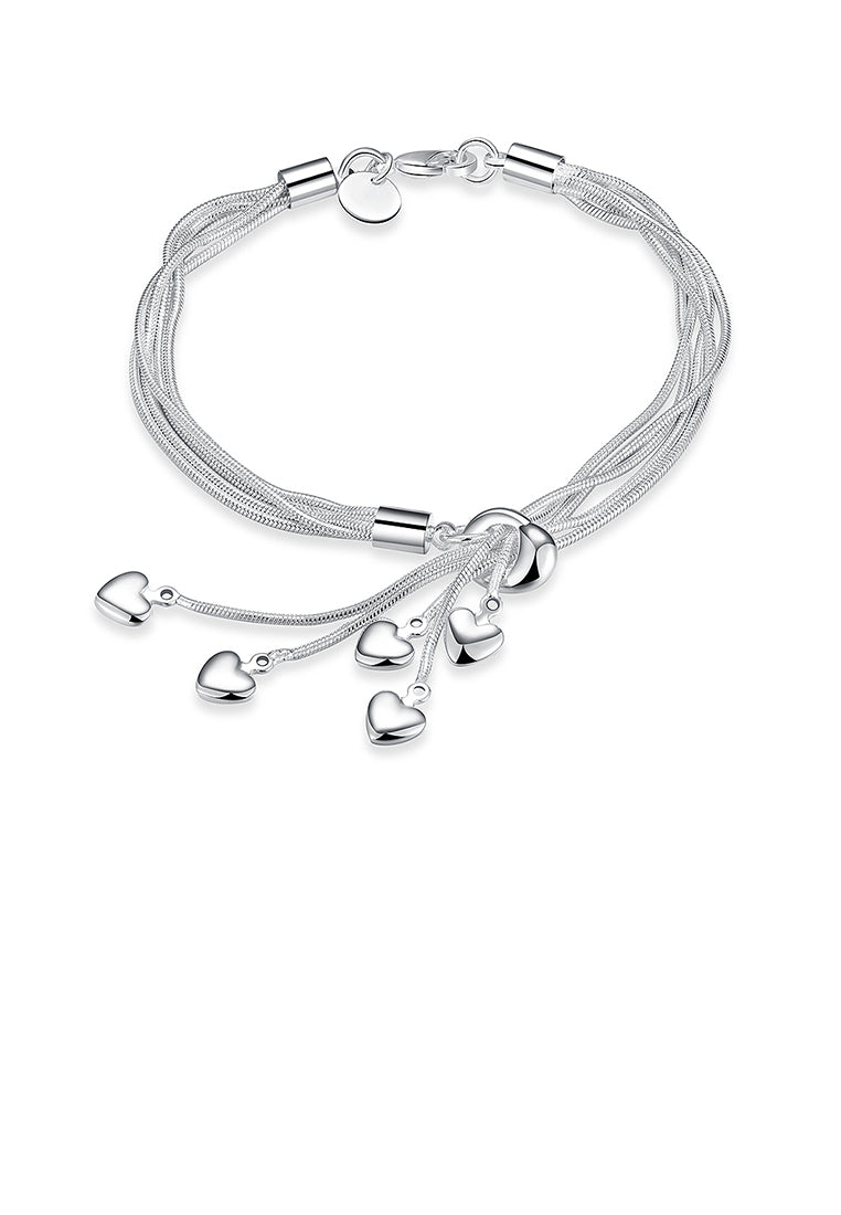 Simple Multi-layer Heart Bracelet
