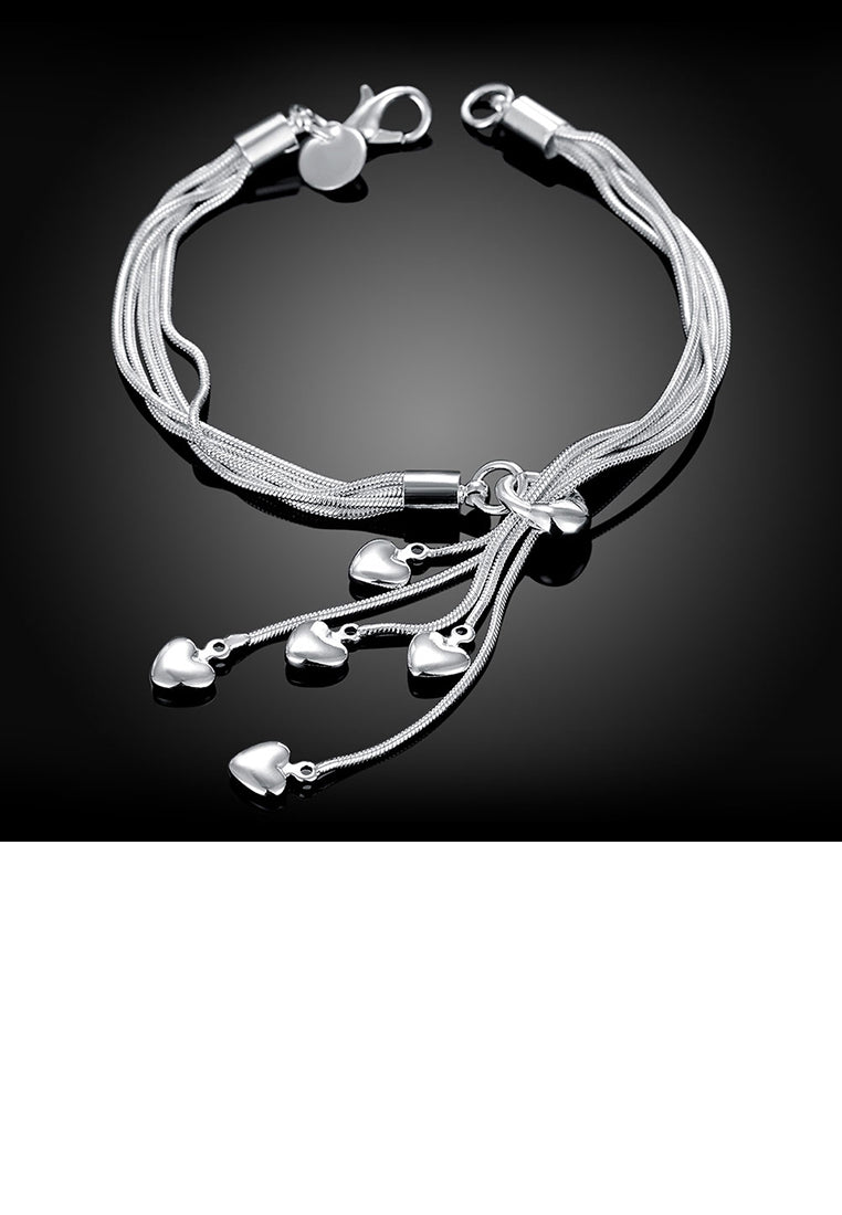 Simple Multi-layer Heart Bracelet