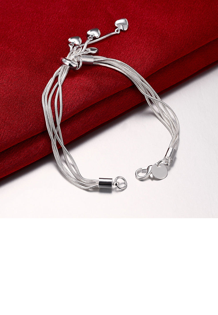 Simple Multi-layer Heart Bracelet