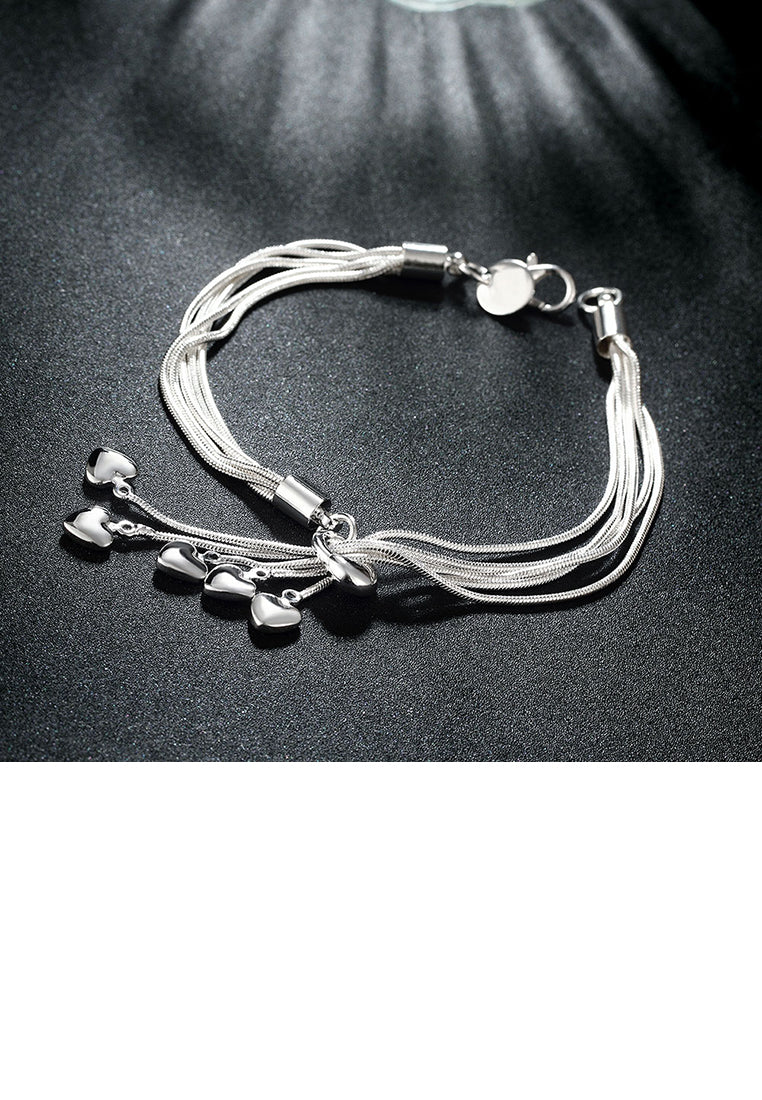 Simple Multi-layer Heart Bracelet