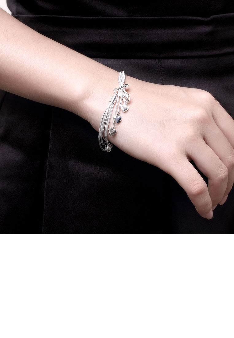 Simple Multi-layer Heart Bracelet