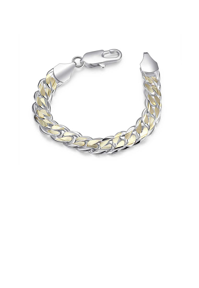 Fashion Two-tone Geometric Bracelet