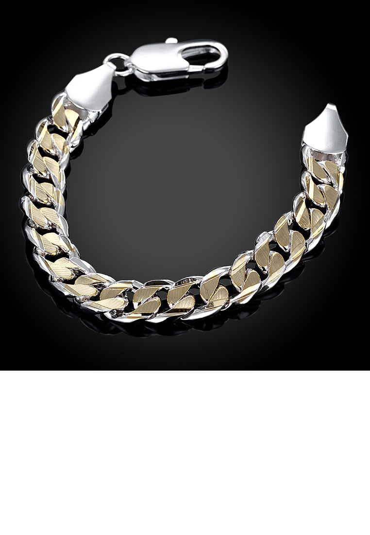 Fashion Two-tone Geometric Bracelet