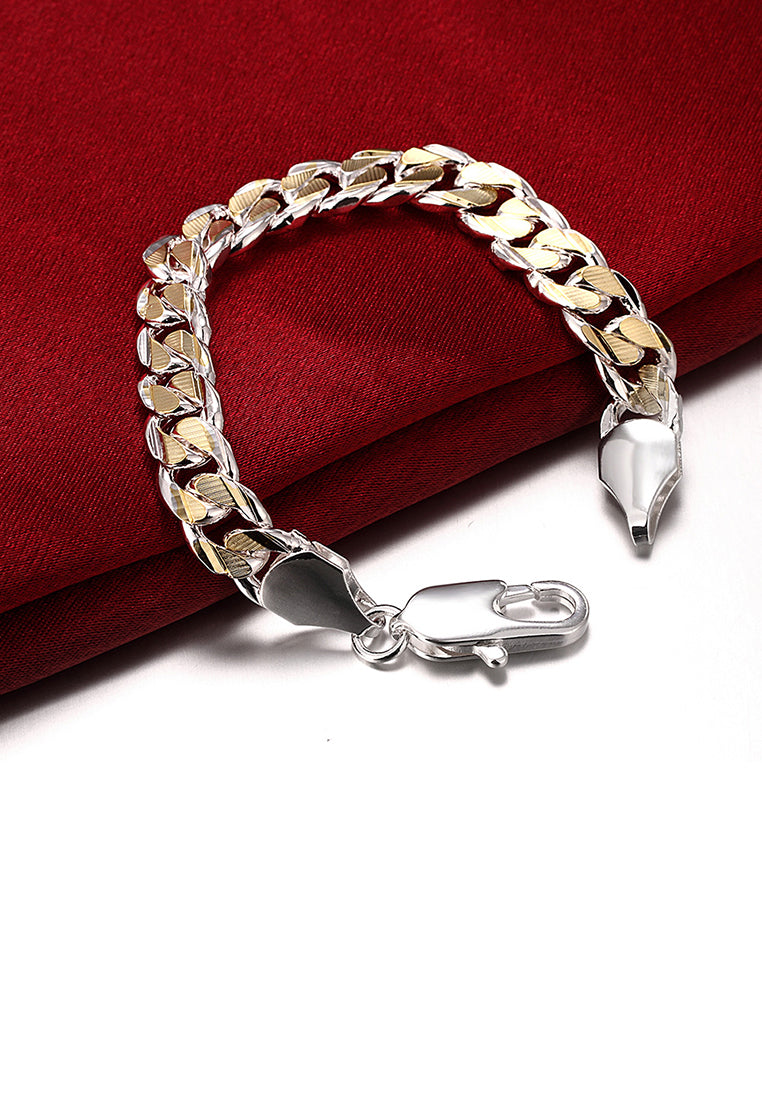 Fashion Two-tone Geometric Bracelet