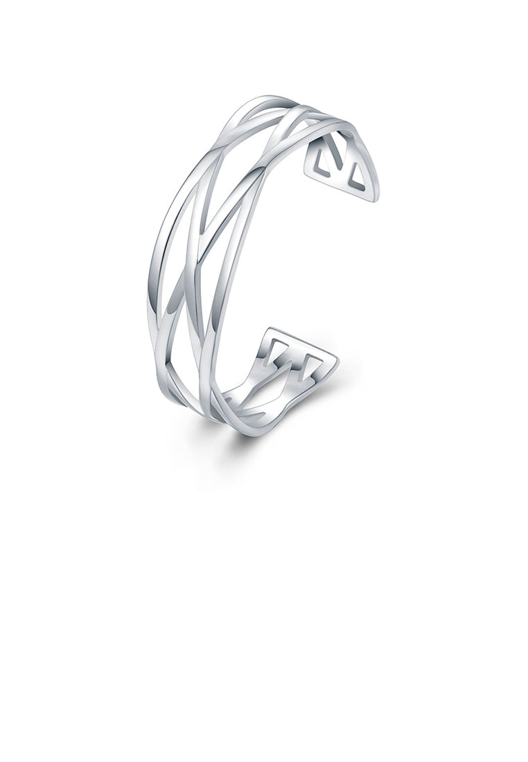 Fashion and Simple Geometric Cross Bangle