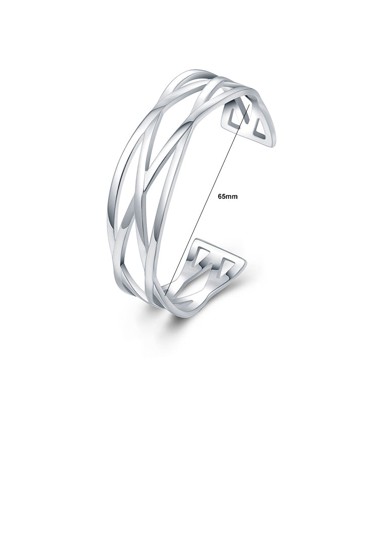 Fashion and Simple Geometric Cross Bangle