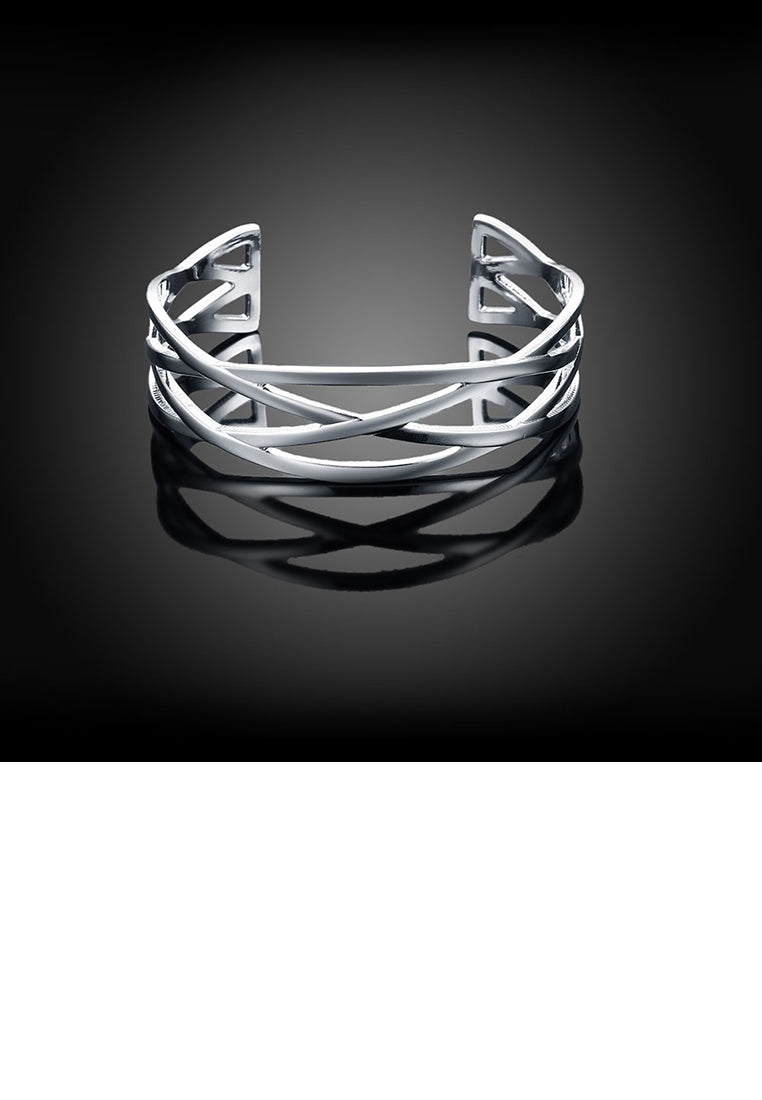 Fashion and Simple Geometric Cross Bangle