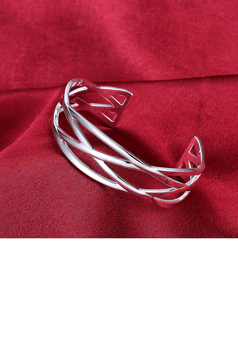 Fashion and Simple Geometric Cross Bangle