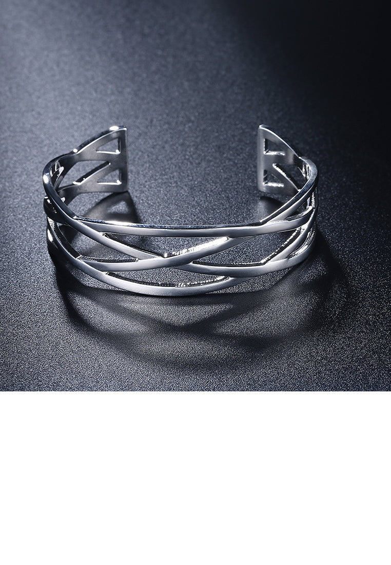 Fashion and Simple Geometric Cross Bangle