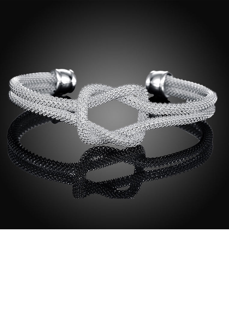 Fashion Elegant Open Knotted Mesh Bangle