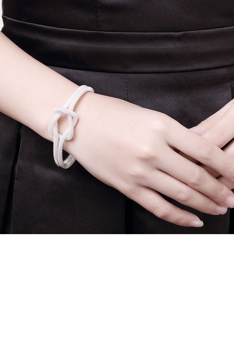 Fashion Elegant Open Knotted Mesh Bangle