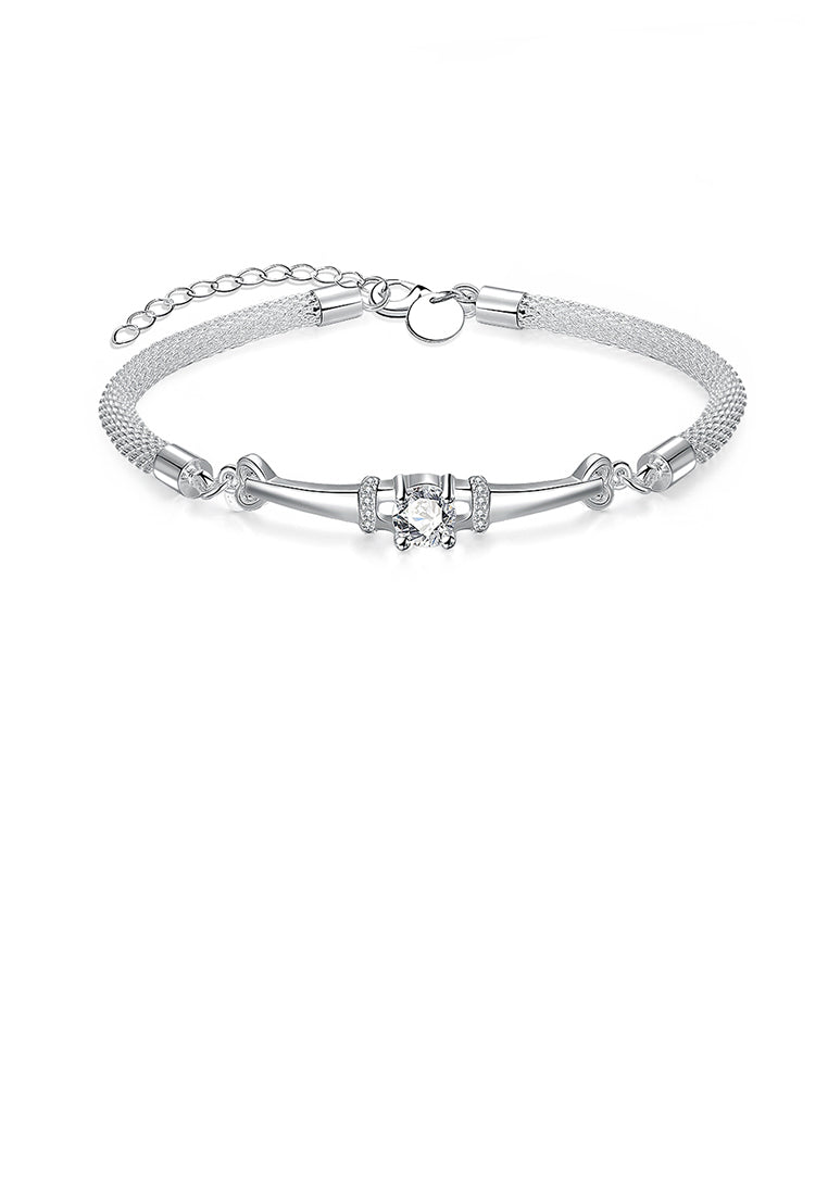 Elegant Shining Bracelet with Cubic Zircon