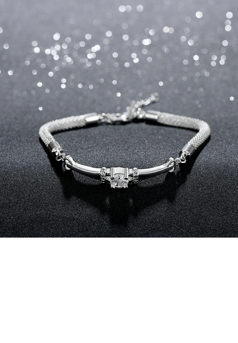 Elegant Shining Bracelet with Cubic Zircon