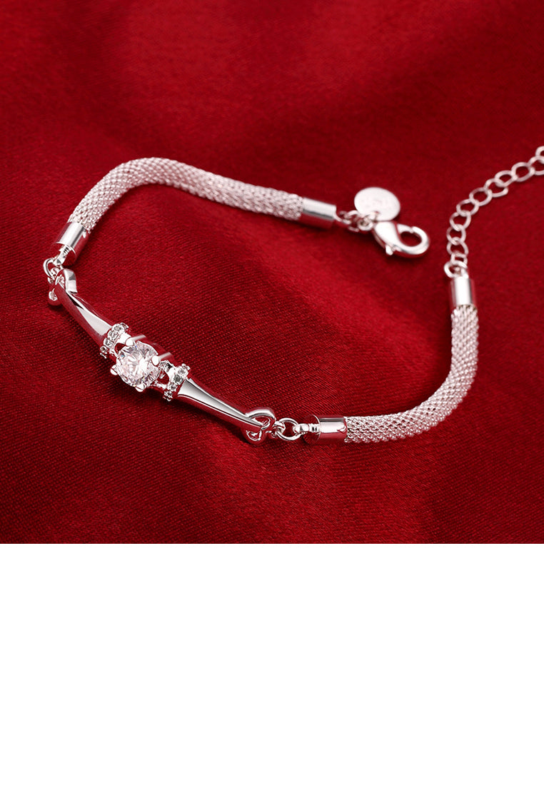 Elegant Shining Bracelet with Cubic Zircon