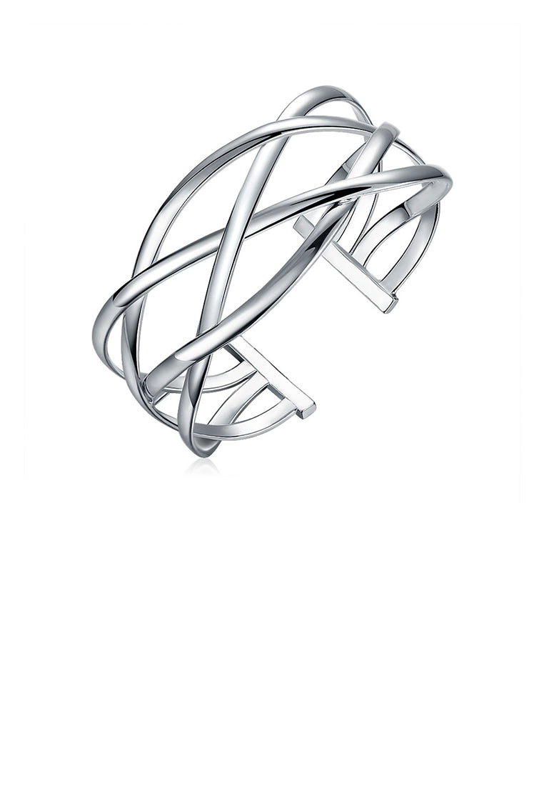 Fashion Simple Geometric Cross Bangle
