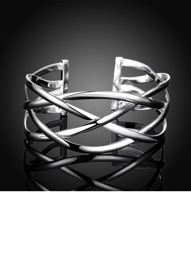 Fashion Simple Geometric Cross Bangle