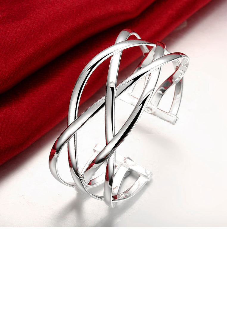 Fashion Simple Geometric Cross Bangle