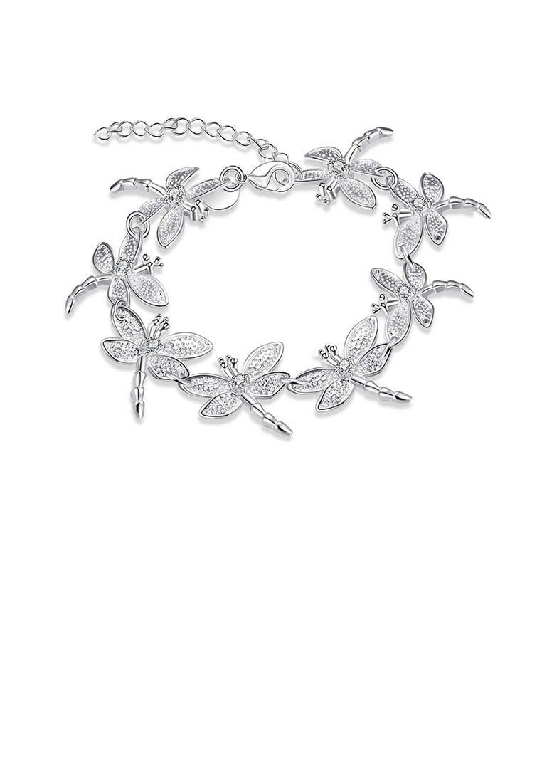 Elegant Dragonfly Bracelet with Austrian Element Crystal