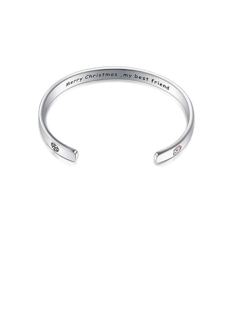 Fashion Romantic Christmas Alphabet Bangle