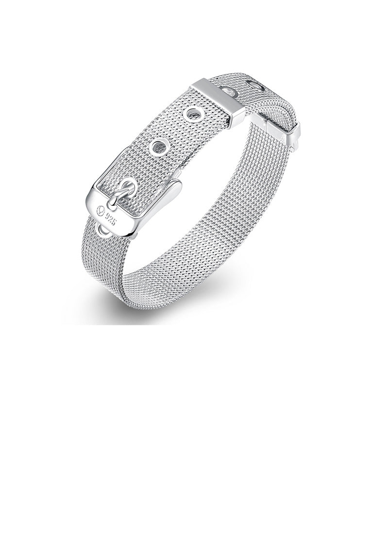 Simple and Fashion 10mm Mesh Strap Geometric Bracelet