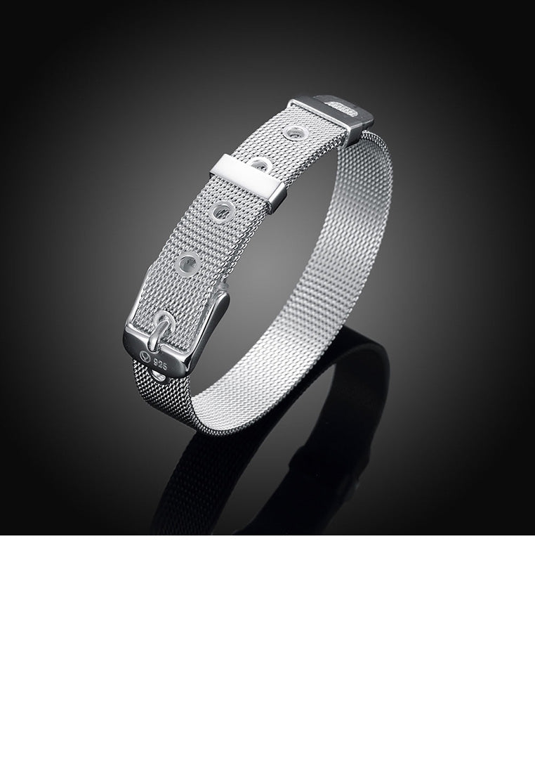 Simple and Fashion 10mm Mesh Strap Geometric Bracelet