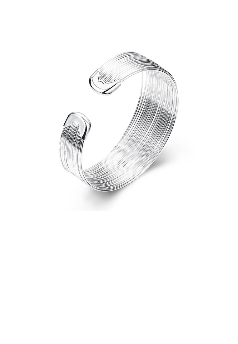 Fashion Exaggerated Line Wide Bangle