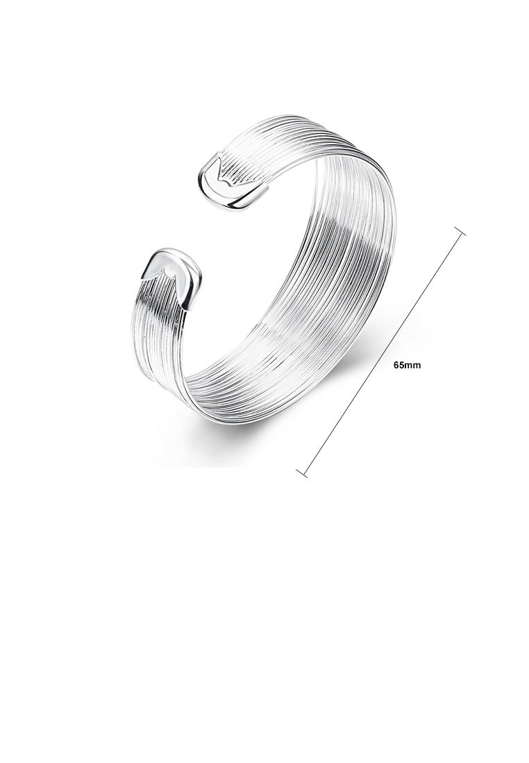 Fashion Exaggerated Line Wide Bangle