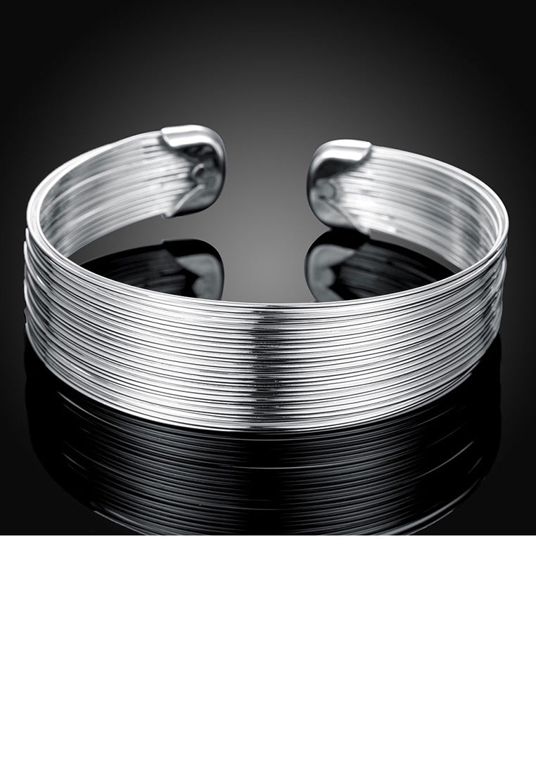 Fashion Exaggerated Line Wide Bangle