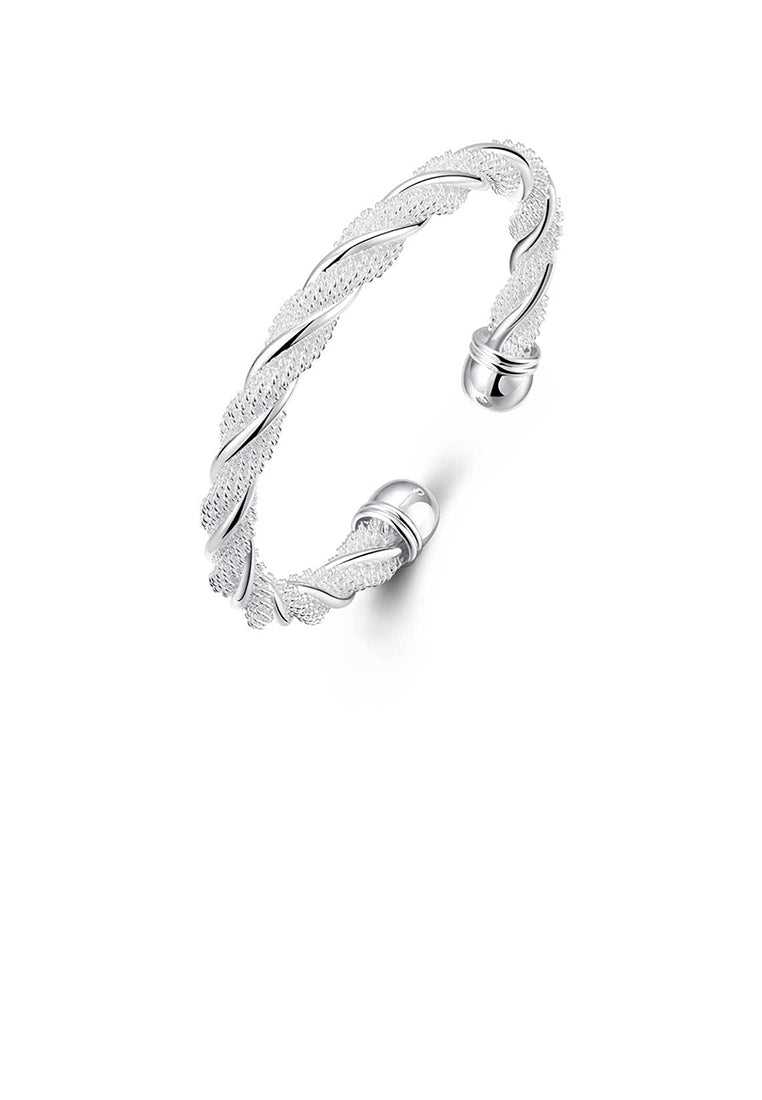 Simple and Fashion Geometric Twisted Rope Bangle