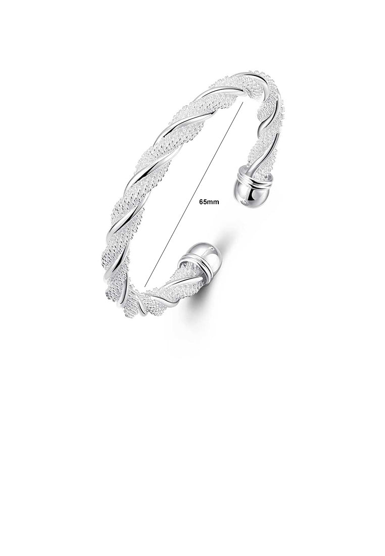 Simple and Fashion Geometric Twisted Rope Bangle