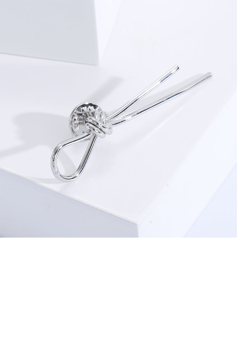 Simple Fashion Knot Line Geometric Brooch