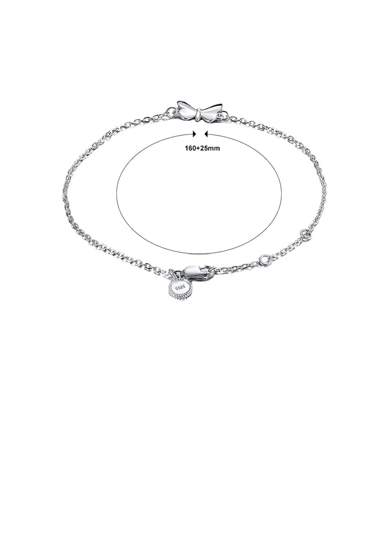 925 Sterling Silver Fashion Simple Butterfly Bracelet