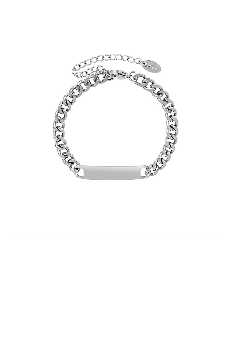 Fashion Simple 316L Stainless Steel Geometric Bar Chain Bracelet