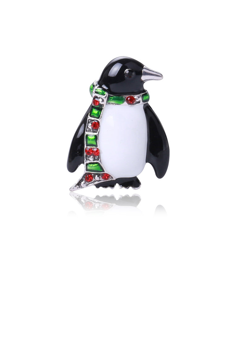 Simple and Cute Bib Penguin Brooch