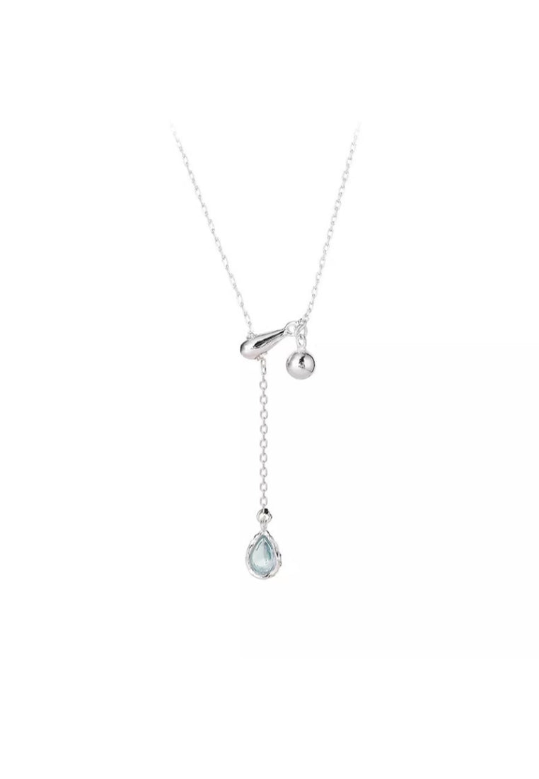 925 Sterling Silver Badminton Pendant with Austrian Element Crystal and Necklace