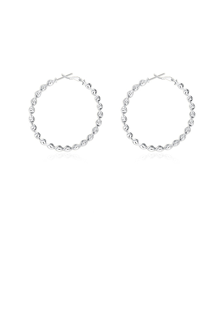 Simple and Fashion Round Twist Earrings