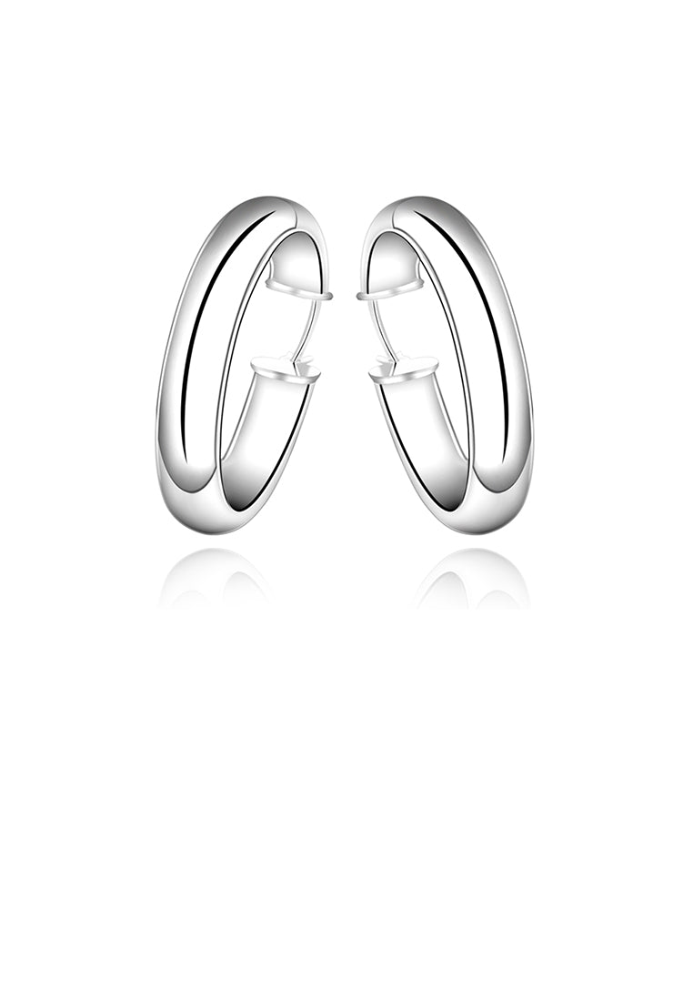 Simple and Fashion Geometric Circle Earrings