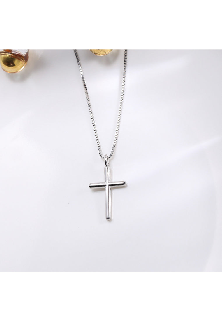 925 Sterling Silver Cross Pendant with Necklace