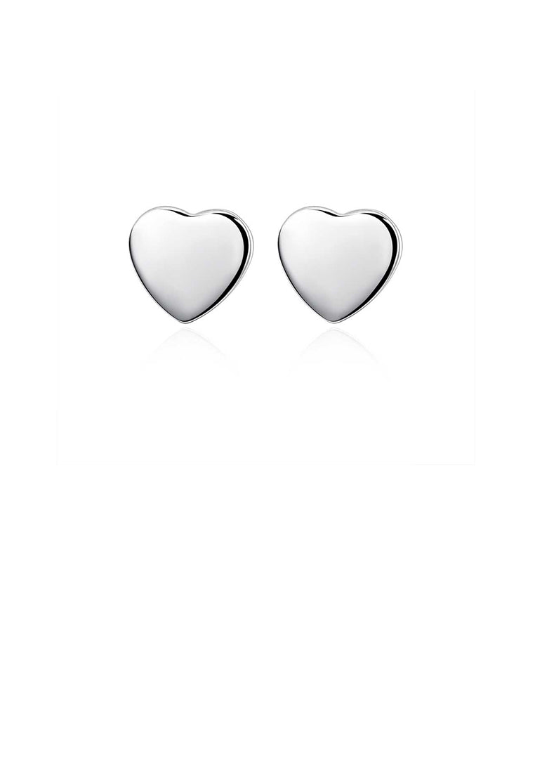 Simple Sweet Heart Stud Earrings