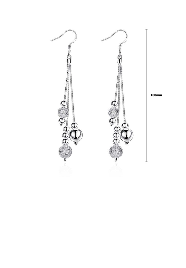 Simple Water Drop-shaped Long Earrings
