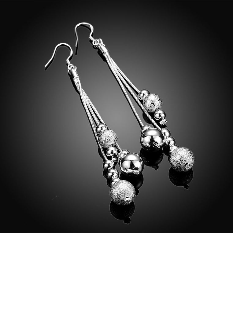 Simple Water Drop-shaped Long Earrings