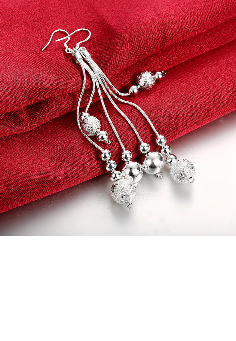 Simple Water Drop-shaped Long Earrings
